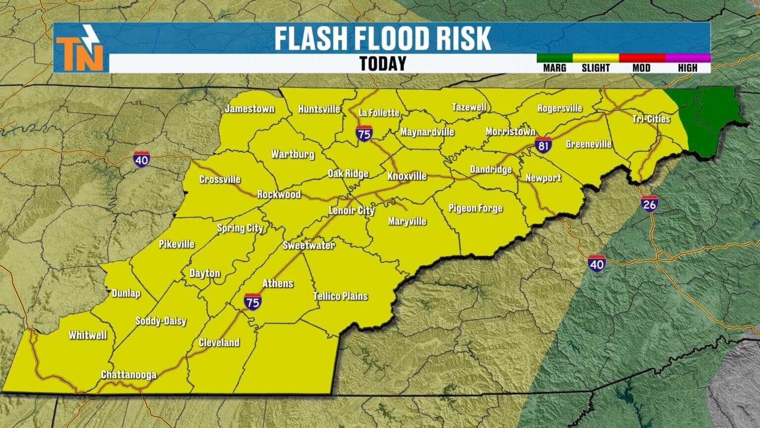Tropical Downpours, Flood Watch and Flash Flood Concerns Through ...