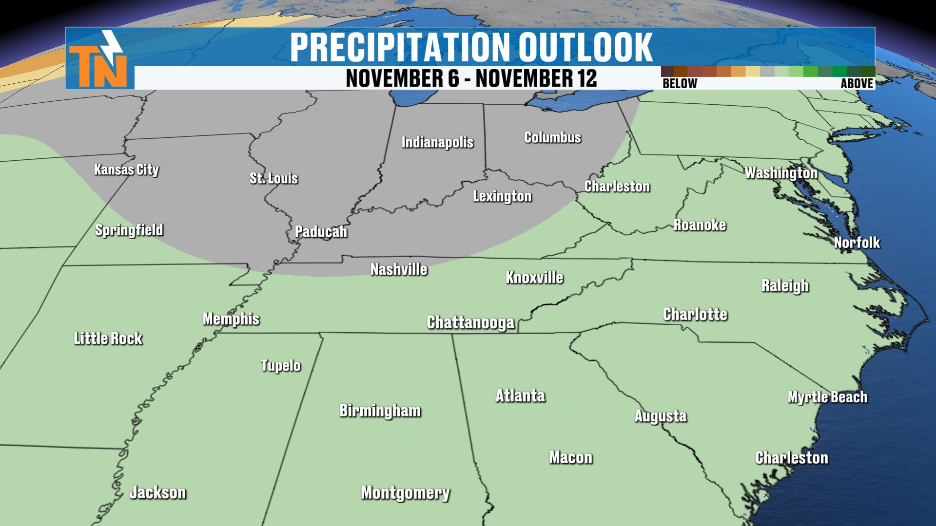 Climate Prediction Center precipitation outlook, November 6 through November 12